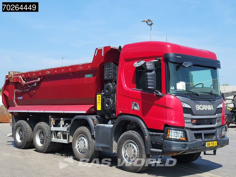 Kipper vrachtwagen Scania P410 8X4 NL-Truck 19m3 tipper box heating Big-Axle Steelsuspension Automatic: afbeelding 20