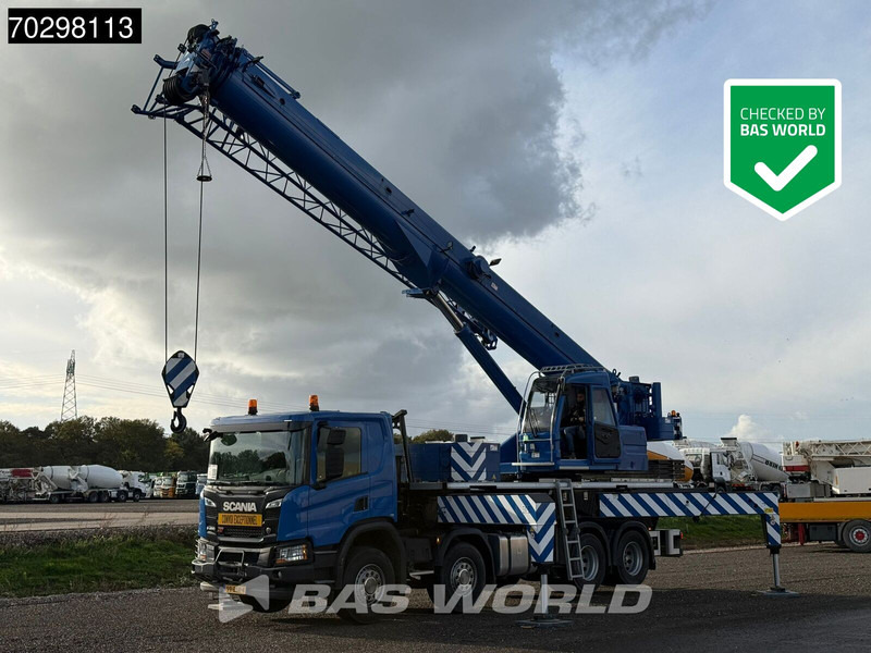 Scania P450 P 8X4 Palfinger/SANY SPC500E Telescopic Crane Retarder Navi Automatic Euro 6 - Kraanwagen: afbeelding 1 Scania P450 P 8X4 Palfinger/SANY SPC500E Telescopic Crane Retarder Navi Automatic Euro 6 - Kraanwagen: afbeelding 1