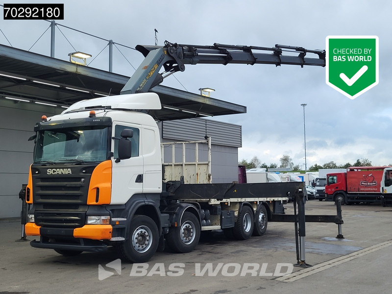Scania R420 8X2 Palfinger PK74002 Kran Crane Retarder Lift-Steering Axle Euro 4 - Vrachtwagen met open laadbak, Kraanwagen: afbeelding 1 Scania R420 8X2 Palfinger PK74002 Kran Crane Retarder Lift-Steering Axle Euro 4 - Vrachtwagen met open laadbak, Kraanwagen: afbeelding 1