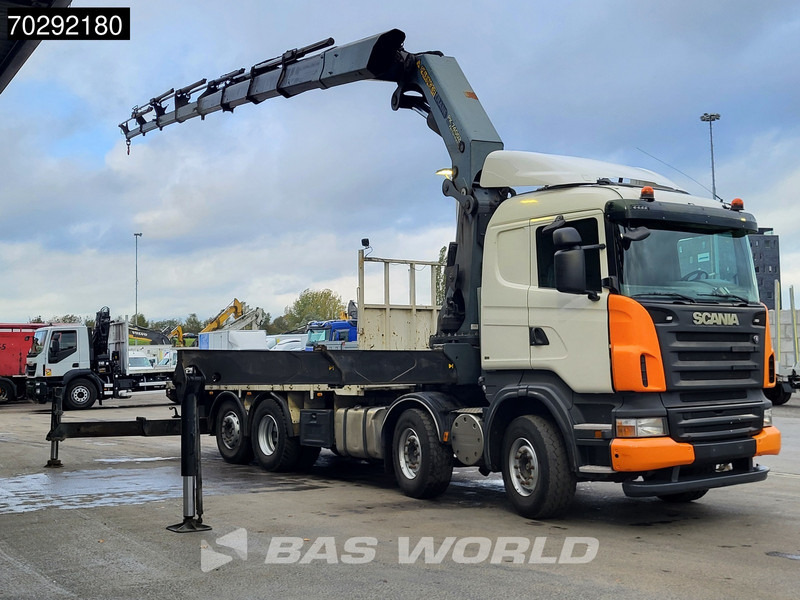 Scania R420 8X2 Palfinger PK74002 Kran Crane Retarder Lift-Steering Axle Euro 4 - Vrachtwagen met open laadbak, Kraanwagen: afbeelding 3 Scania R420 8X2 Palfinger PK74002 Kran Crane Retarder Lift-Steering Axle Euro 4 - Vrachtwagen met open laadbak, Kraanwagen: afbeelding 3