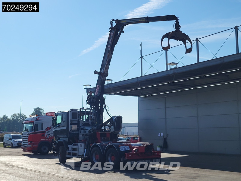 Scania R580 6X4 Holz Kran Diebolt D28 Full-Steel - Houttransport, Kraanwagen: afbeelding 2 Scania R580 6X4 Holz Kran Diebolt D28 Full-Steel - Houttransport, Kraanwagen: afbeelding 2