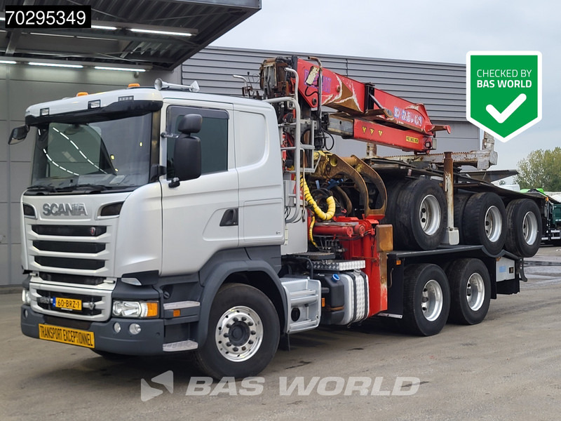 Scania R580 R 6X4 NL-Truck Diebolt D28.81 Kran Crane Holztransport + Dolly Retarder Euro 6 - Houttransport, Kraanwagen: afbeelding 1 Scania R580 R 6X4 NL-Truck Diebolt D28.81 Kran Crane Holztransport + Dolly Retarder Euro 6 - Houttransport, Kraanwagen: afbeelding 1