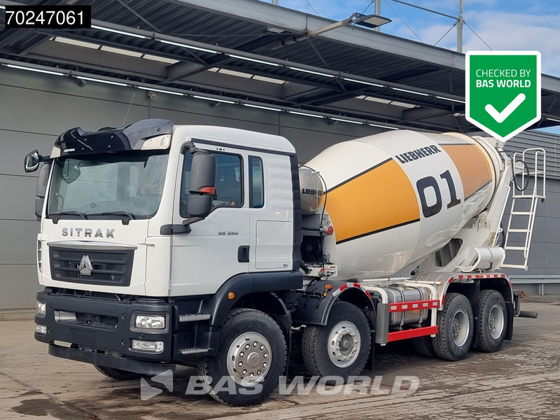 Sitrak G5 350 8X4 NEW! 8m3 Liebherr Mixer Big-Axle Steel Suspension - Betonmixer: afbeelding 1 Sitrak G5 350 8X4 NEW! 8m3 Liebherr Mixer Big-Axle Steel Suspension - Betonmixer: afbeelding 1