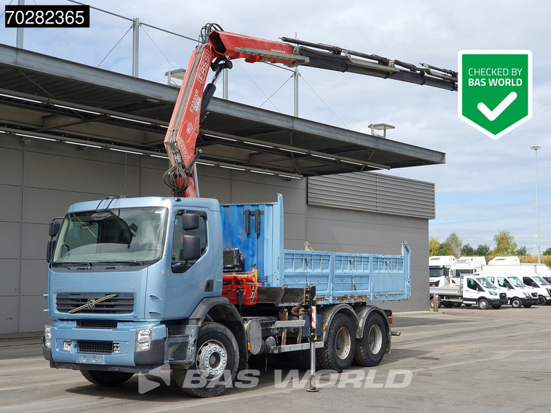 Volvo FE 280 904 6X4 Fassi F215/235AXP26 Crane 10m3 tipper Big-Axle Manual Euro 4 - Kipper vrachtwagen, Kraanwagen: afbeelding 1 Volvo FE 280 904 6X4 Fassi F215/235AXP26 Crane 10m3 tipper Big-Axle Manual Euro 4 - Kipper vrachtwagen, Kraanwagen: afbeelding 1