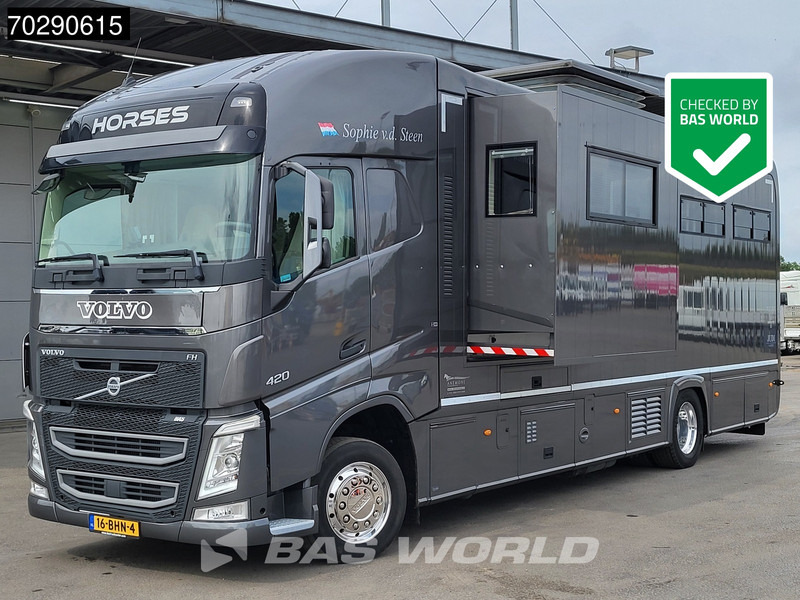 Volvo FH 420 FH 4X2 NL-Truck STX Horse truck + Living 4 Horses Navi ACC Euro 6 - Paardenvrachtwagen: afbeelding 1 Volvo FH 420 FH 4X2 NL-Truck STX Horse truck + Living 4 Horses Navi ACC Euro 6 - Paardenvrachtwagen: afbeelding 1