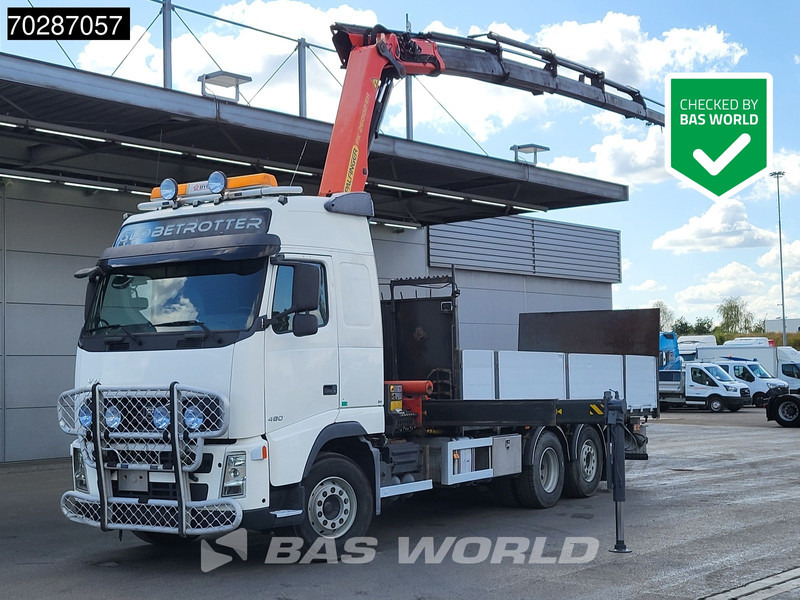 Volvo FH 480 FH 6X2 Palfinger PK26002 EH Kran Crane + Fly Jib Manual Liftachse Euro 5 - Vrachtwagen met open laadbak, Kraanwagen: afbeelding 1 Volvo FH 480 FH 6X2 Palfinger PK26002 EH Kran Crane + Fly Jib Manual Liftachse Euro 5 - Vrachtwagen met open laadbak, Kraanwagen: afbeelding 1