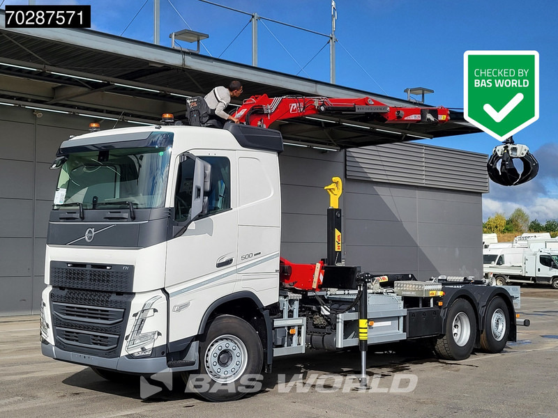 Volvo FH 500 6X2 Penz Crane 15Z9.50R HYVA 20-57-S Hooklift Lift+steering Automatic Euro 6 - Haakarmsysteem vrachtwagen, Kraanwagen: afbeelding 1 Volvo FH 500 6X2 Penz Crane 15Z9.50R HYVA 20-57-S Hooklift Lift+steering Automatic Euro 6 - Haakarmsysteem vrachtwagen, Kraanwagen: afbeelding 1