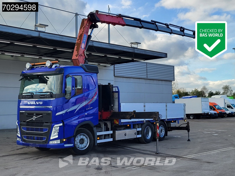 Volvo FH 540 FH 6X2 HMF 3220-K7 Crane Kran Lift-Axle Big-Axle Xenon Automatic Euro 6 - Vrachtwagen met open laadbak, Kraanwagen: afbeelding 1 Volvo FH 540 FH 6X2 HMF 3220-K7 Crane Kran Lift-Axle Big-Axle Xenon Automatic Euro 6 - Vrachtwagen met open laadbak, Kraanwagen: afbeelding 1