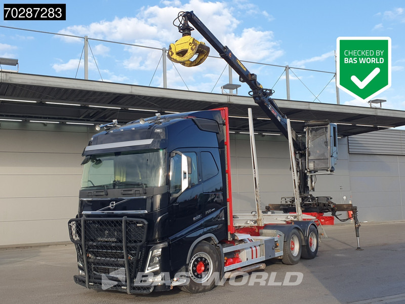 Volvo FH16 750 FH16 6X4 HIAB E96S 79 wood crane Retarder Dynamic-Steering Big-Axle Euro 6 - Houttransport, Kraanwagen: afbeelding 1 Volvo FH16 750 FH16 6X4 HIAB E96S 79 wood crane Retarder Dynamic-Steering Big-Axle Euro 6 - Houttransport, Kraanwagen: afbeelding 1