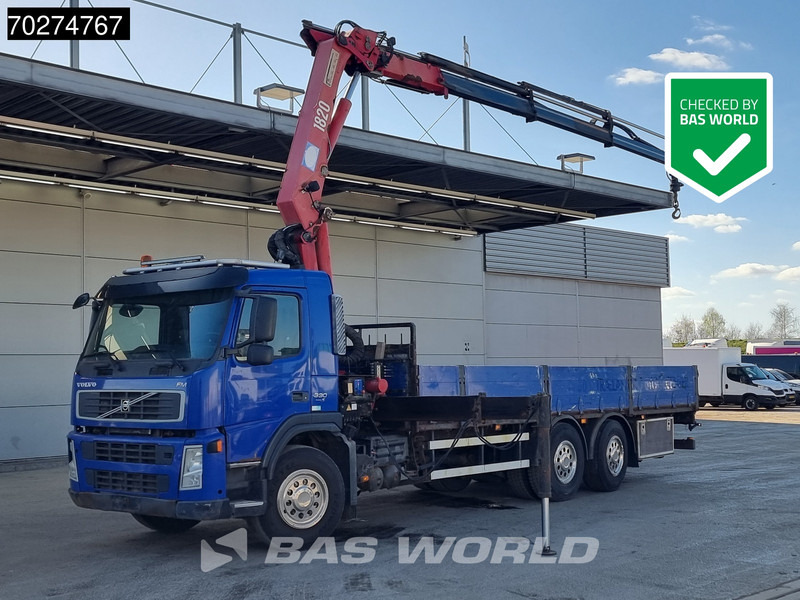 Volvo FM 330 6X2 HMF 1820 K3 Kran Crane Lift+Steering Axle Xenon Euro 5 - Vrachtwagen met open laadbak, Kraanwagen: afbeelding 1 Volvo FM 330 6X2 HMF 1820 K3 Kran Crane Lift+Steering Axle Xenon Euro 5 - Vrachtwagen met open laadbak, Kraanwagen: afbeelding 1