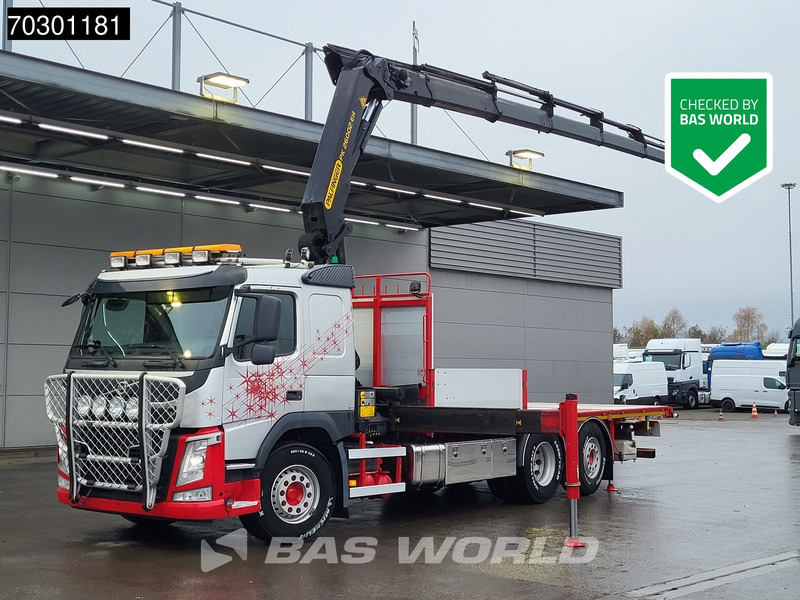 Volvo FM 410 FM 6X2 Palfinger PK 26002-EH E Kran Crane Lift +steering axle Automatic Euro 6 - Vrachtwagen met open laadbak, Kraanwagen: afbeelding 1 Volvo FM 410 FM 6X2 Palfinger PK 26002-EH E Kran Crane Lift +steering axle Automatic Euro 6 - Vrachtwagen met open laadbak, Kraanwagen: afbeelding 1