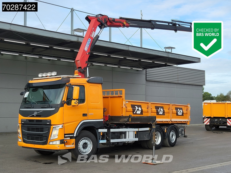 Volvo FM 420 6X2 HMF 2120 K 4 Crane Lift+lenkasche Euro 6 - Kipper vrachtwagen, Kraanwagen: afbeelding 1 Volvo FM 420 6X2 HMF 2120 K 4 Crane Lift+lenkasche Euro 6 - Kipper vrachtwagen, Kraanwagen: afbeelding 1