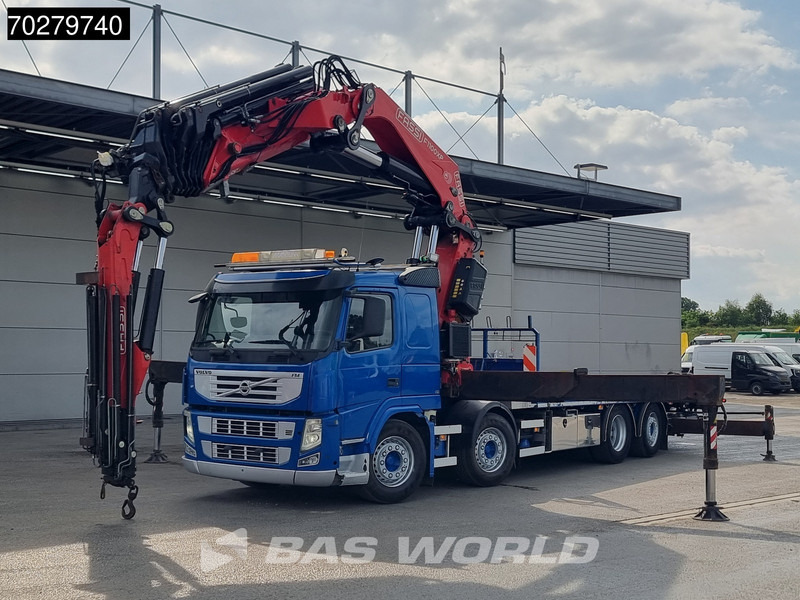 Volvo FM 450 8X2 FASSI 100 Ton/Meter Crane Kran 7 + 6 Jib Lift+steering Axle Euro 5 - Vrachtwagen met open laadbak, Kraanwagen: afbeelding 5 Volvo FM 450 8X2 FASSI 100 Ton/Meter Crane Kran 7 + 6 Jib Lift+steering Axle Euro 5 - Vrachtwagen met open laadbak, Kraanwagen: afbeelding 5