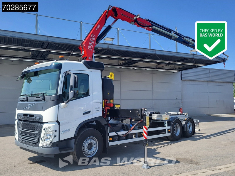 Volvo FM 460 6X2 NEW! FASSI F235A.0.25 Kran + HYVA 20-57-S Lift+steering axle Euro 6 - Haakarmsysteem vrachtwagen, Kraanwagen: afbeelding 1 Volvo FM 460 6X2 NEW! FASSI F235A.0.25 Kran + HYVA 20-57-S Lift+steering axle Euro 6 - Haakarmsysteem vrachtwagen, Kraanwagen: afbeelding 1