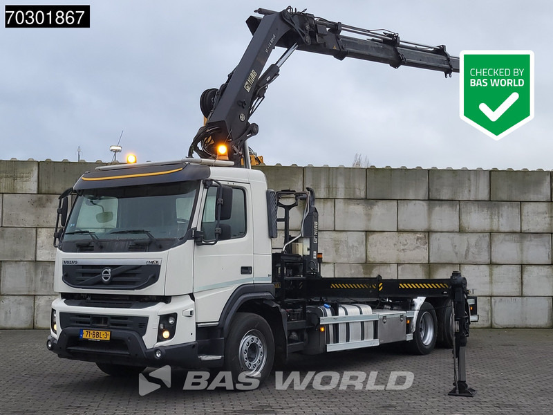 Volvo FMX 370 FMX 6X2 HIAB 244 E P-3 Hipro Kran + XR21S56 containersystem Lift+steering - Haakarmsysteem vrachtwagen, Kraanwagen: afbeelding 1 Volvo FMX 370 FMX 6X2 HIAB 244 E P-3 Hipro Kran + XR21S56 containersystem Lift+steering - Haakarmsysteem vrachtwagen, Kraanwagen: afbeelding 1