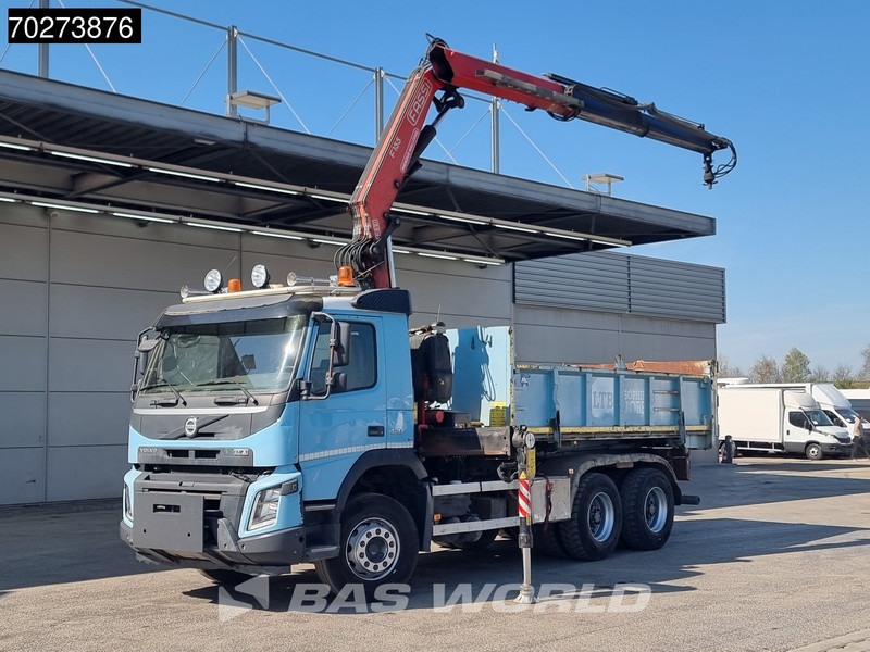 Volvo FMX 420 6X4 Fassi F155A.2.22 Crane 9m3 Big-Axle Automatic Euro 5 - Kipper vrachtwagen, Kraanwagen: afbeelding 1 Volvo FMX 420 6X4 Fassi F155A.2.22 Crane 9m3 Big-Axle Automatic Euro 5 - Kipper vrachtwagen, Kraanwagen: afbeelding 1
