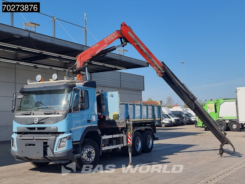 Kipper vrachtwagen, Kraanwagen Volvo FMX 420 6X4 Fassi F155A.2.22 Crane 9m3 Big-Axle Automatic Euro 5: afbeelding 9