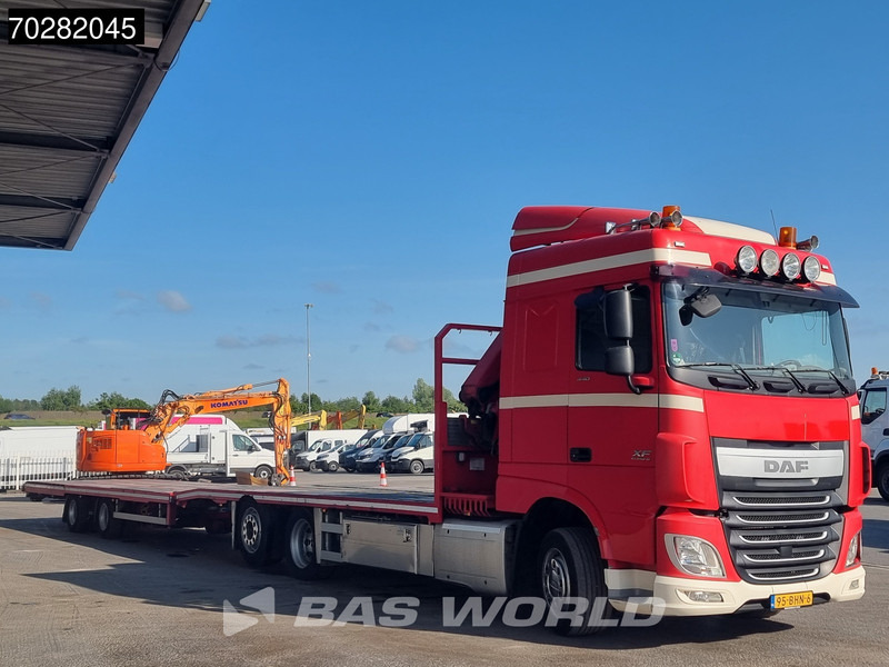 Vrachtwagen, Kraanwagen DAF XF 440 6X2 NL-Truck Transporter HMF 900-K2 Kran Winch Lift-Lenkachse Euro 6: afbeelding 8