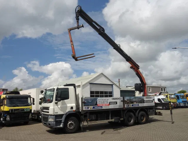 DAF CF 360 6X4 MANUAL GEAR STEELSPRINGS 18,5 TON PALFINKER - Vrachtwagen met open laadbak, Kraanwagen: afbeelding 1 DAF CF 360 6X4 MANUAL GEAR STEELSPRINGS 18,5 TON PALFINKER - Vrachtwagen met open laadbak, Kraanwagen: afbeelding 1