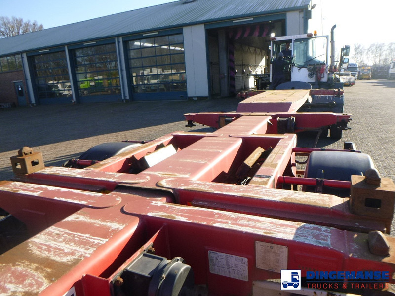 Containertransporter/ Wissellaadbak vrachtwagen D-Tec 4-axle container combi trailer (3 + 1 axles) 20-30-40-45 ft: afbeelding 7
