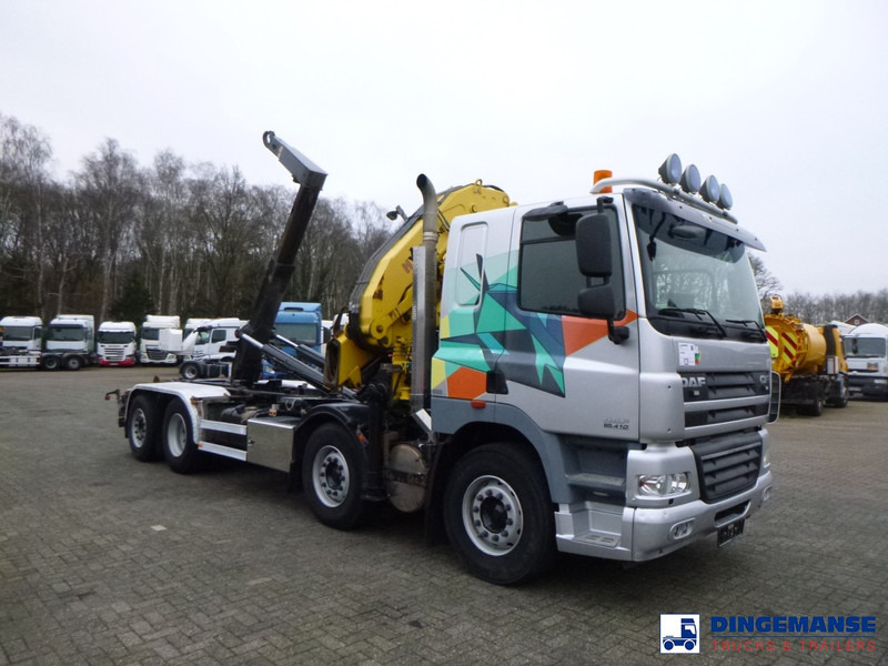 DAF CF 85.410 8x2 Hyva container hook + crane - Kraanwagen: afbeelding 2 DAF CF 85.410 8x2 Hyva container hook + crane - Kraanwagen: afbeelding 2