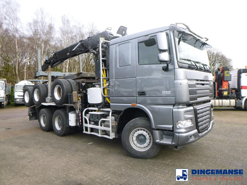 DAF XF 105.510 6x4 + Loglift F281S83 crane / timber truck + dolly - Houttransport, Kraanwagen: afbeelding 2 DAF XF 105.510 6x4 + Loglift F281S83 crane / timber truck + dolly - Houttransport, Kraanwagen: afbeelding 2
