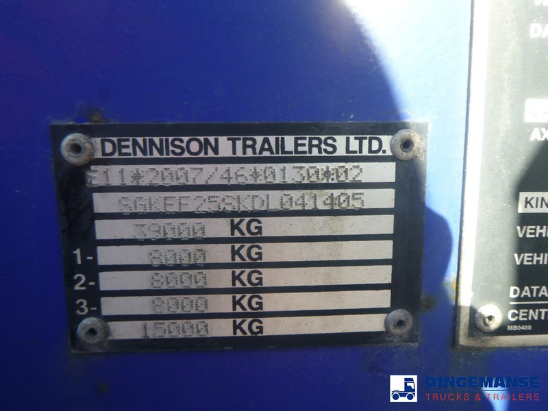 Containertransporter/ Wissellaadbak oplegger Dennison 3-axle container trailer 20-30-40-45 ft: afbeelding 13