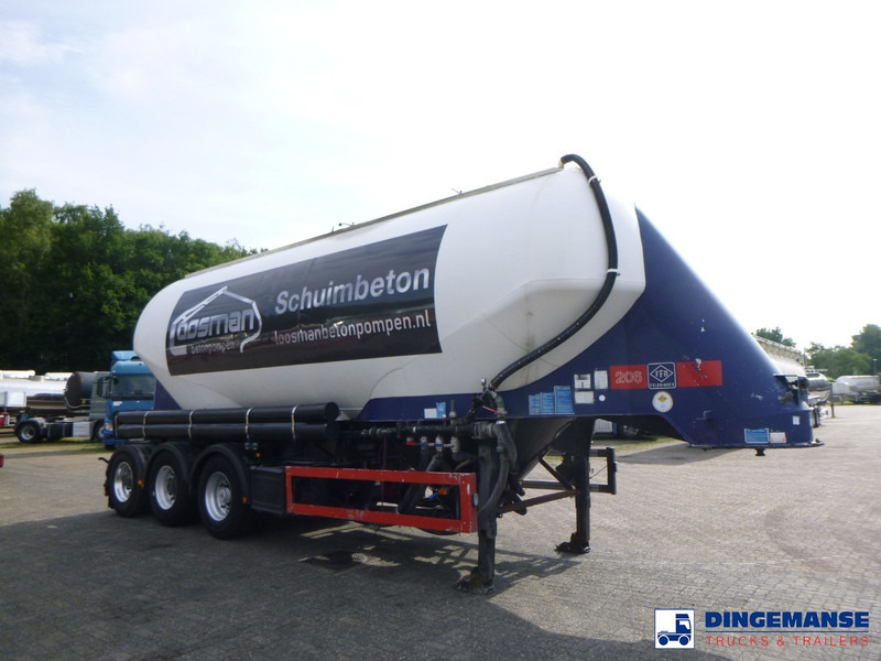 Feldbinder Powder tank alu 40 m3 / 1 comp + compressor - Tankoplegger: afbeelding 2 Feldbinder Powder tank alu 40 m3 / 1 comp + compressor - Tankoplegger: afbeelding 2