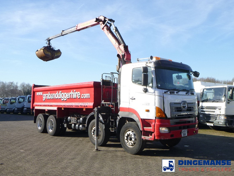 Hino FY1EUKA 8x4 tipper RHD + Palfinger E120L + grapple - Kraanwagen: afbeelding 5 Hino FY1EUKA 8x4 tipper RHD + Palfinger E120L + grapple - Kraanwagen: afbeelding 5