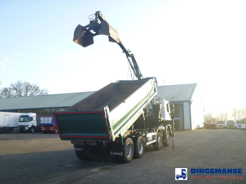 Iveco AD340T36 8x4 RHD tipper + HMF 1244 Z1 - Kraanwagen: afbeelding 3 Iveco AD340T36 8x4 RHD tipper + HMF 1244 Z1 - Kraanwagen: afbeelding 3