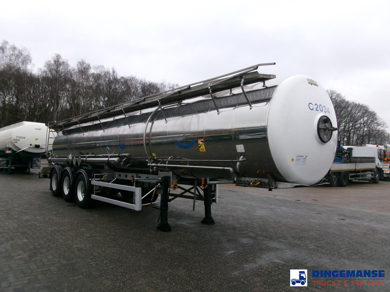 Magyar Chemical tank inox 22.5 m3 / 1 comp - Tankoplegger: afbeelding 2 Magyar Chemical tank inox 22.5 m3 / 1 comp - Tankoplegger: afbeelding 2