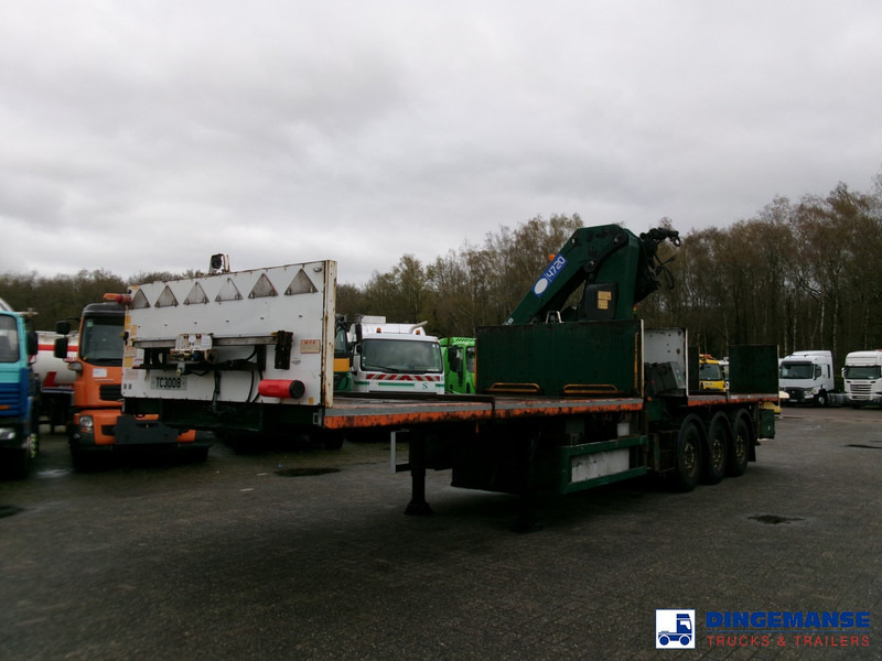 Massey Platform trailer + HMF 4720 K3 crane - Vrachtwagen met open laadbak, Kraanwagen: afbeelding 5 Massey Platform trailer + HMF 4720 K3 crane - Vrachtwagen met open laadbak, Kraanwagen: afbeelding 5