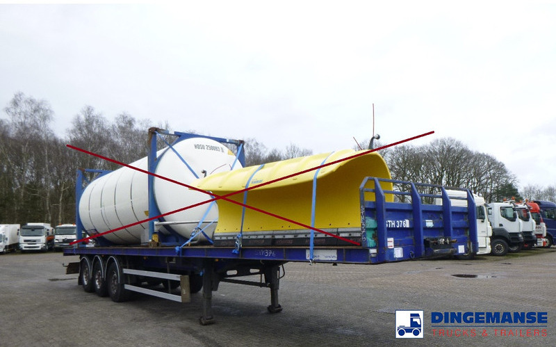 Open bak met boorden oplegger Tirsan 3 axle Platform trailer: afbeelding 9