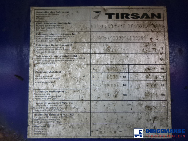 Tirsan 3 axle Platform trailer - Open bak met boorden oplegger: afbeelding 5 Tirsan 3 axle Platform trailer - Open bak met boorden oplegger: afbeelding 5