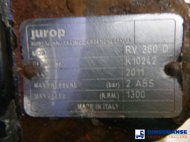 Tankoplegger VALLELY Vacuum tank alu 30 m3 / 1 comp + Engine: afbeelding 16