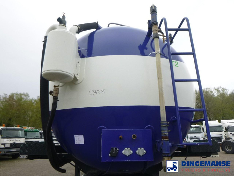 Tankoplegger VALLELY Vacuum tank alu 30 m3 / 1 comp + Engine: afbeelding 6