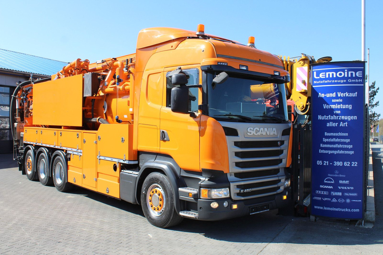 Scania R450 8x4 Kroll 19m³ Wasserrückgewinner Kombi-HD - Vacuümwagen: afbeelding 1 Scania R450 8x4 Kroll 19m³ Wasserrückgewinner Kombi-HD - Vacuümwagen: afbeelding 1
