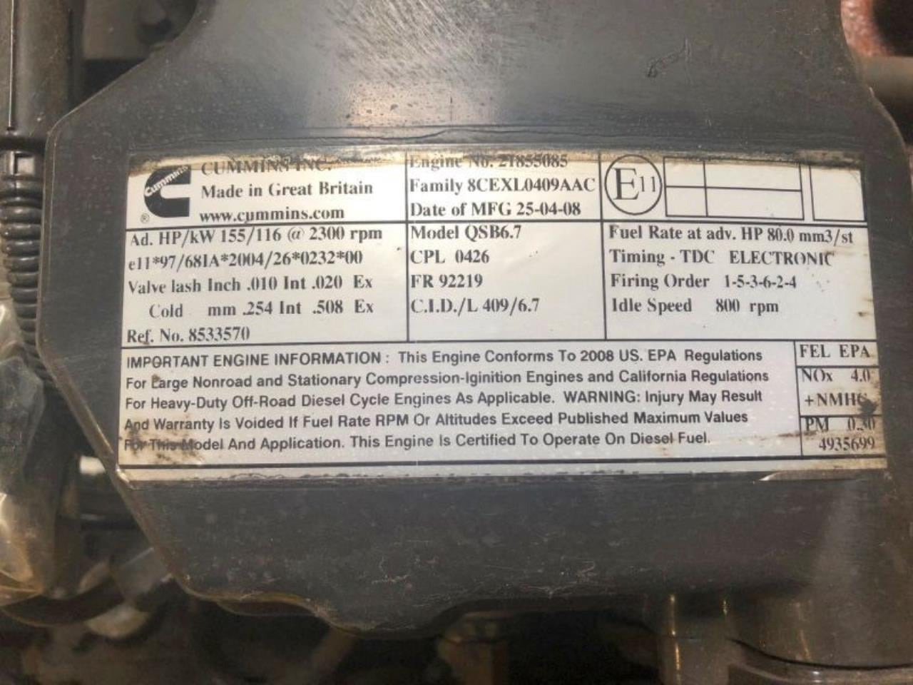 Cummins QSB6.7 155 - Motor: afbeelding 2 Cummins QSB6.7 155 - Motor: afbeelding 2