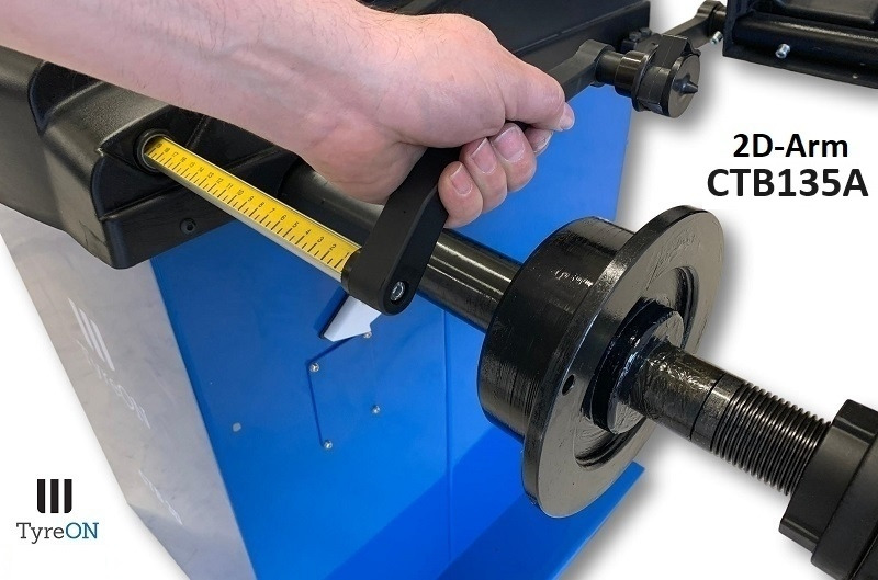 CTB135A wheel balancer - 5 ALU and 2 Steel programs - Auto input Distance + Diameter + Width - 230V - Werkplaats toebehoor: afbeelding 4 CTB135A wheel balancer - 5 ALU and 2 Steel programs - Auto input Distance + Diameter + Width - 230V - Werkplaats toebehoor: afbeelding 4