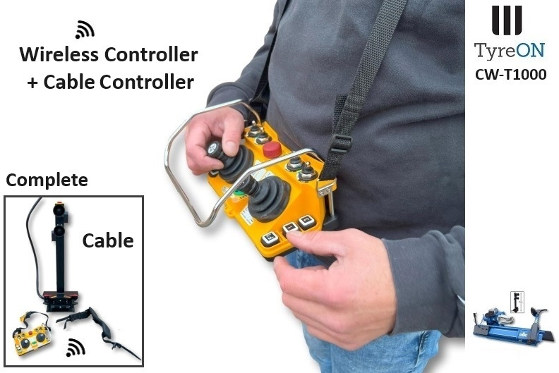 T1000W truck tyrechanger 56 Inch 2 mounting speeds - fully automatic - power 4kW+4kW - Wireless controller (as extra) - Werkplaats toebehoor: afbeelding 2 T1000W truck tyrechanger 56 Inch 2 mounting speeds - fully automatic - power 4kW+4kW - Wireless controller (as extra) - Werkplaats toebehoor: afbeelding 2