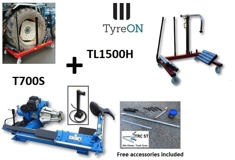 T700S 42 Inch truck tyre changer + 1500 kg wheeldollly TL1500H - Werkplaats toebehoor: afbeelding 1 T700S 42 Inch truck tyre changer + 1500 kg wheeldollly TL1500H - Werkplaats toebehoor: afbeelding 1