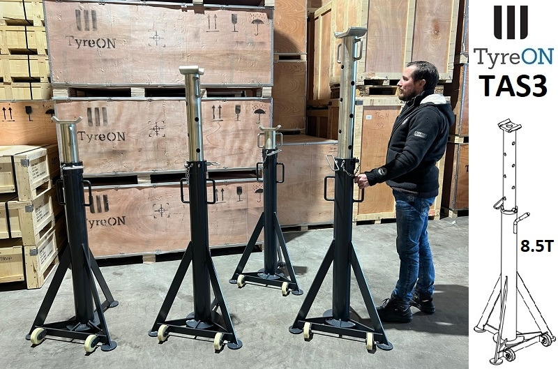 TAS3 axle support 1370-1970 mm mobile | 8.5T - Werkplaats toebehoor: afbeelding 4 TAS3 axle support 1370-1970 mm mobile | 8.5T - Werkplaats toebehoor: afbeelding 4