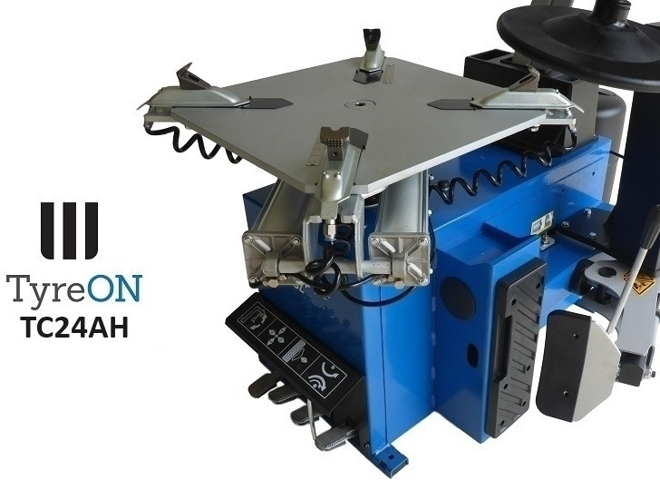 Werkplaats toebehoor TC24AH Heavy duty tyre changer with tilting column - Multi-functional assist arm - 8 airboosters - High speed filling machine - Mounting head pneumatically locked - 1Speed 7 rpm - 230V: afbeelding 8