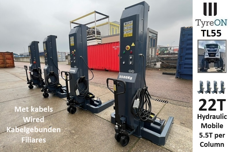 TL55-4 22T mobile truck lifts - wired - 400V - performance 3,0 kW per column - large display - liftig time <= 75 s - Werkplaats toebehoor: afbeelding 1 TL55-4 22T mobile truck lifts - wired - 400V - performance 3,0 kW per column - large display - liftig time <= 75 s - Werkplaats toebehoor: afbeelding 1