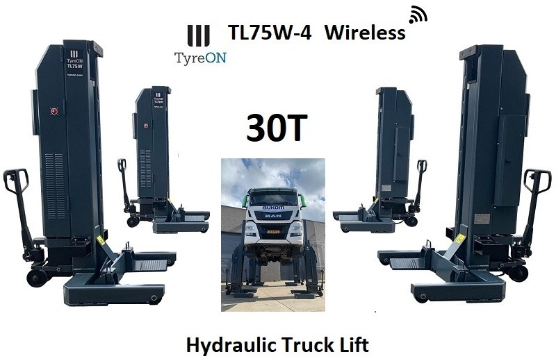 Werkplaats toebehoor TL75W-4 30T Mobile truck lift - wireless - battery powered: afbeelding 9