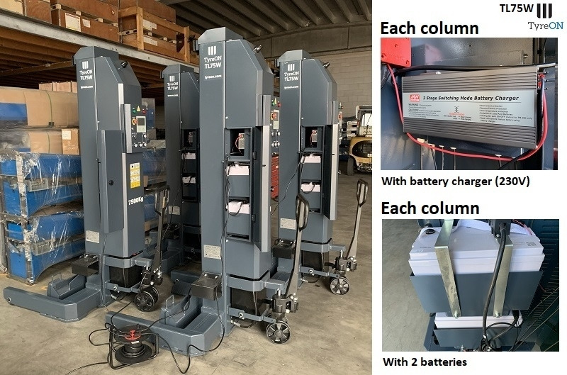 TL75W-6 45T Mobile truck lift - wireless - battery powered - Werkplaats toebehoor: afbeelding 4 TL75W-6 45T Mobile truck lift - wireless - battery powered - Werkplaats toebehoor: afbeelding 4