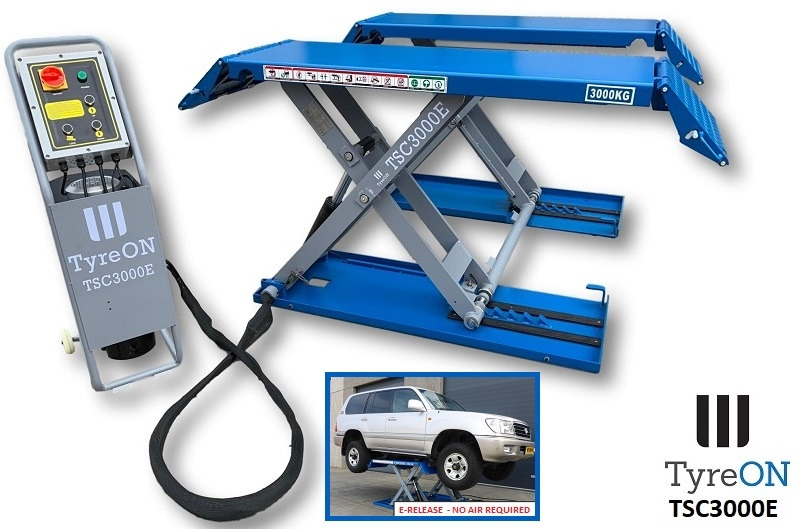 TSC3000E mobile car scissor lift with electrical release - 230V - Werkplaats toebehoor: afbeelding 1 TSC3000E mobile car scissor lift with electrical release - 230V - Werkplaats toebehoor: afbeelding 1