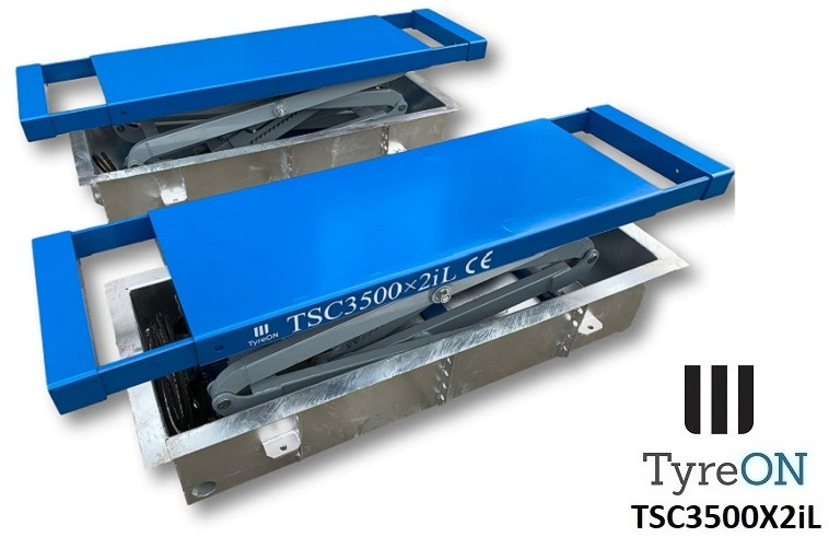 TSC3500X2iL In floor scissor lift - Double extensions - Recessed containers - Werkplaats toebehoor: afbeelding 3 TSC3500X2iL In floor scissor lift - Double extensions - Recessed containers - Werkplaats toebehoor: afbeelding 3