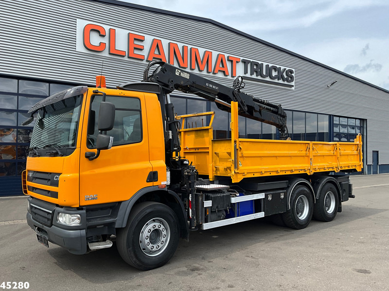 DAF FAT 75 CF 340 6x4 Manual Full steel Hiab 16 Tonmeter laadkraan - Kipper vrachtwagen, Kraanwagen: afbeelding 3 DAF FAT 75 CF 340 6x4 Manual Full steel Hiab 16 Tonmeter laadkraan - Kipper vrachtwagen, Kraanwagen: afbeelding 3
