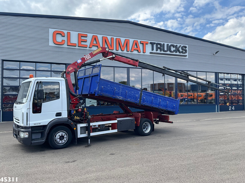 Iveco Eurocargo ML130E18 HMF 7 Tonmeter laadkraan Just 124.705 km! - Kipper vrachtwagen, Kraanwagen: afbeelding 1 Iveco Eurocargo ML130E18 HMF 7 Tonmeter laadkraan Just 124.705 km! - Kipper vrachtwagen, Kraanwagen: afbeelding 1